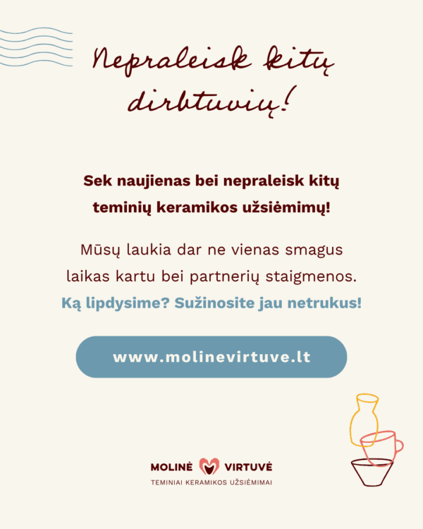 Lėkščių lipdymo ir dekoravimo dirbtuvės